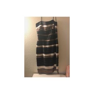 Tan fringed dress